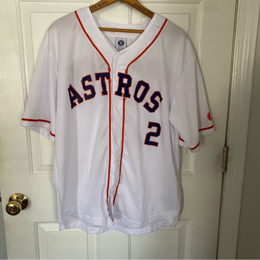 White Astros Baseball Jersey
